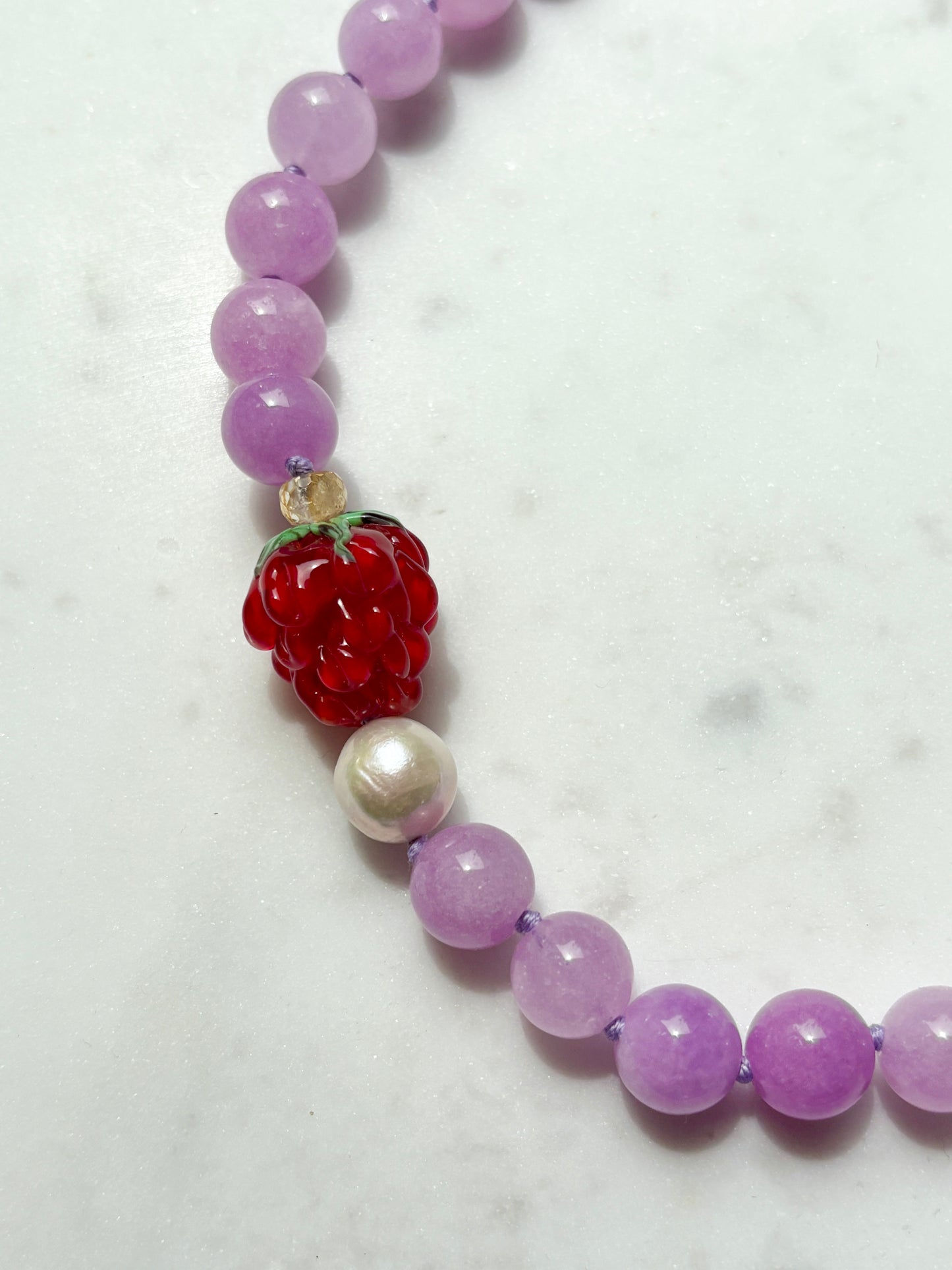Raspberry Fizz Necklace - Limited