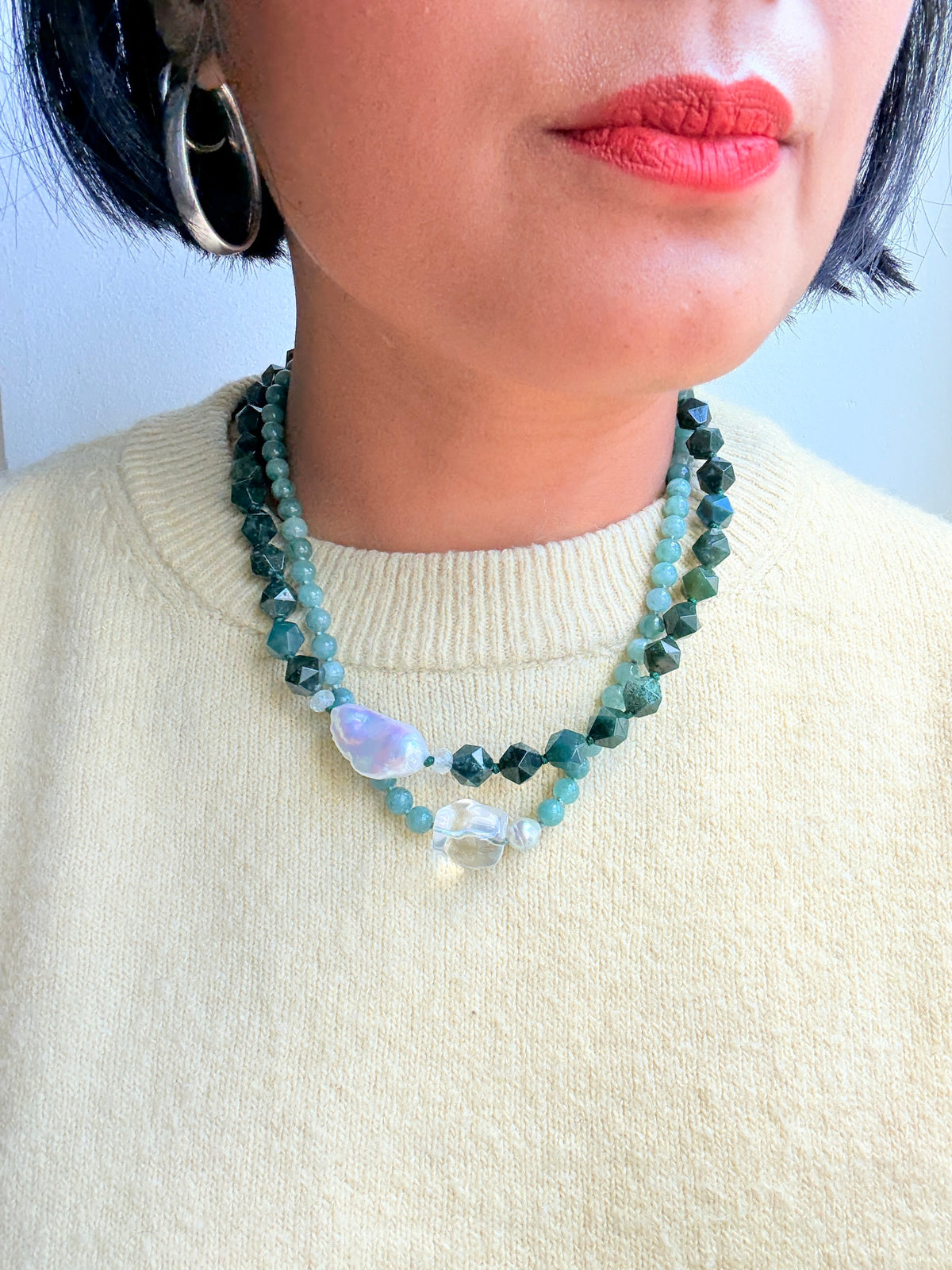 Pebble Pop Burmese Jade Necklace - Limited