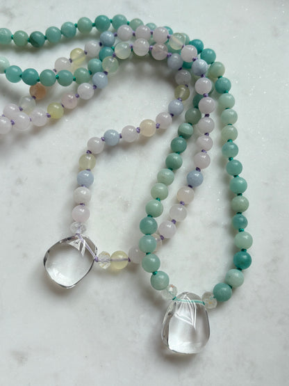 Dew Droplet Morganite Necklace - Limited