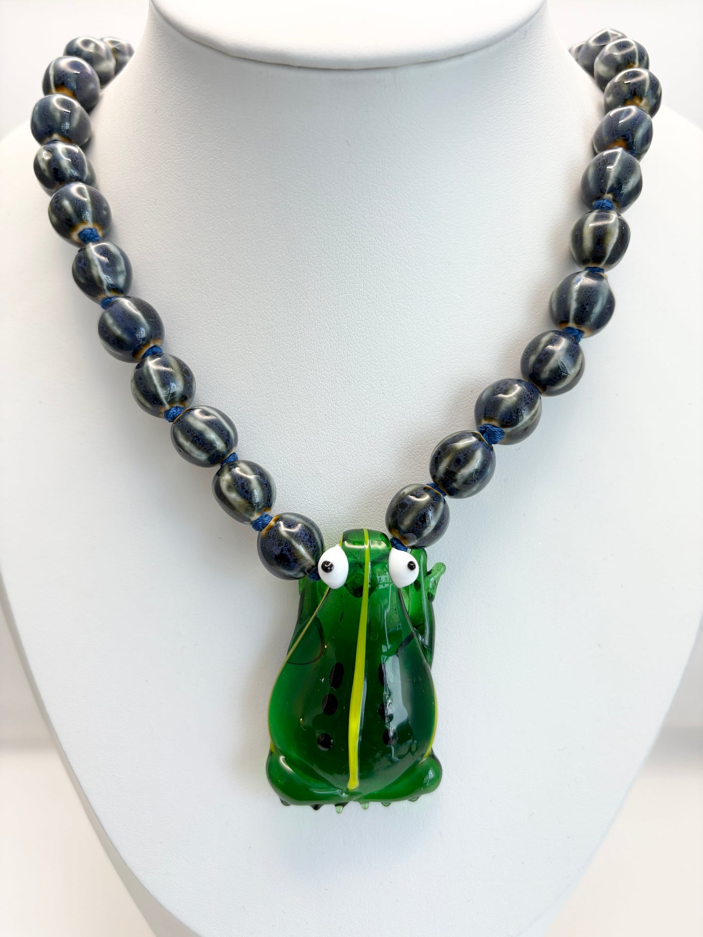 Whimsy Hopper Leaf Necklace