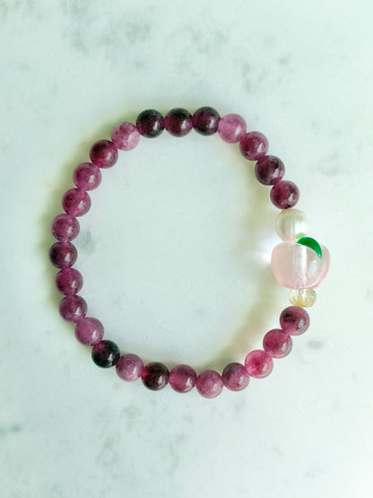 Peach Fruit Loops Bracelet