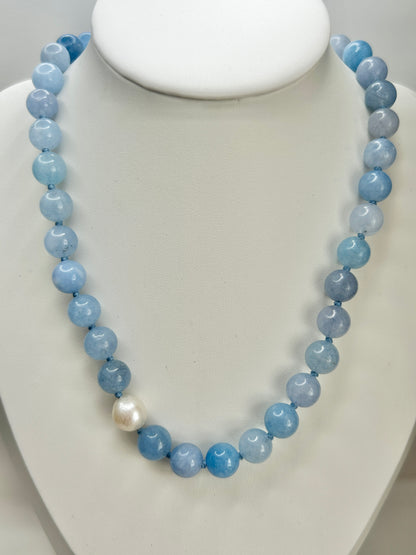 Aquamarine O’Clock Necklace