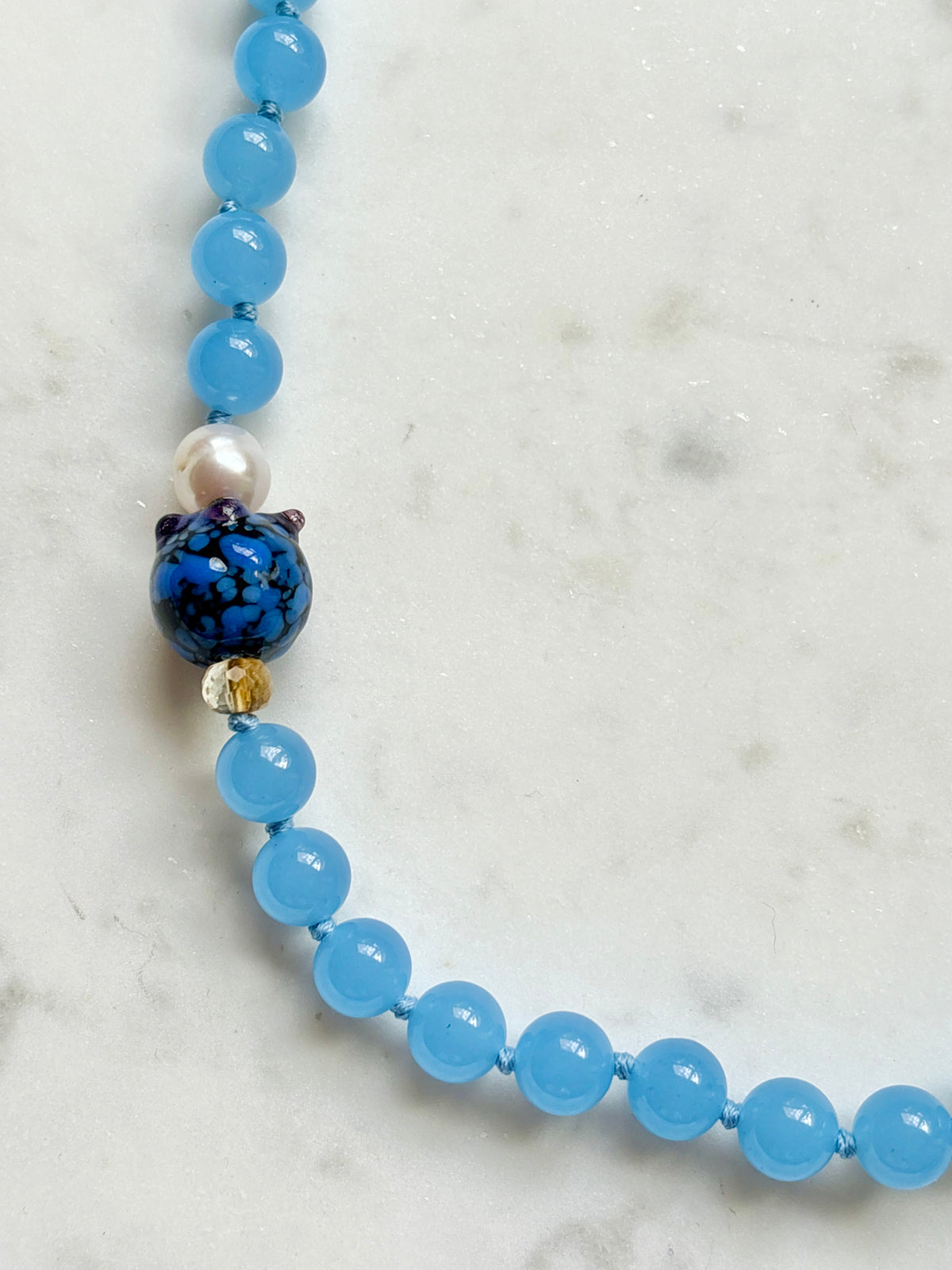 Blueberry Fruit Loops Necklace