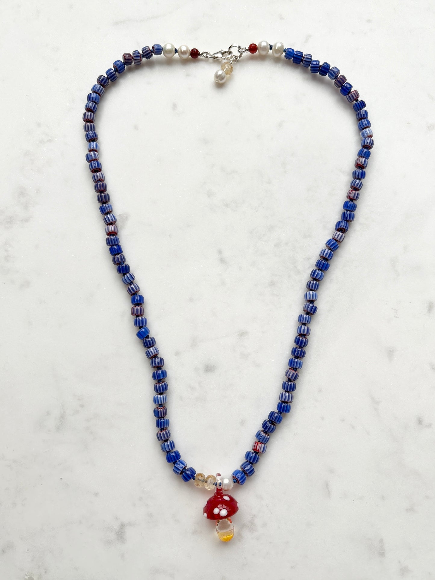 NEW Shroom Bloom Cobalt Necklace