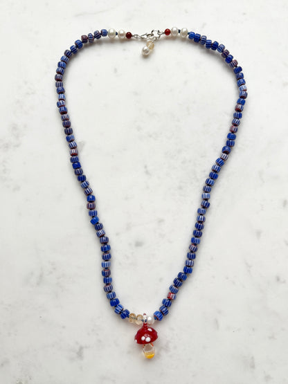 NEW Shroom Bloom Cobalt Necklace