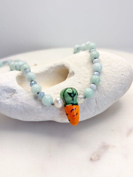 Plucked Carrot  Necklace