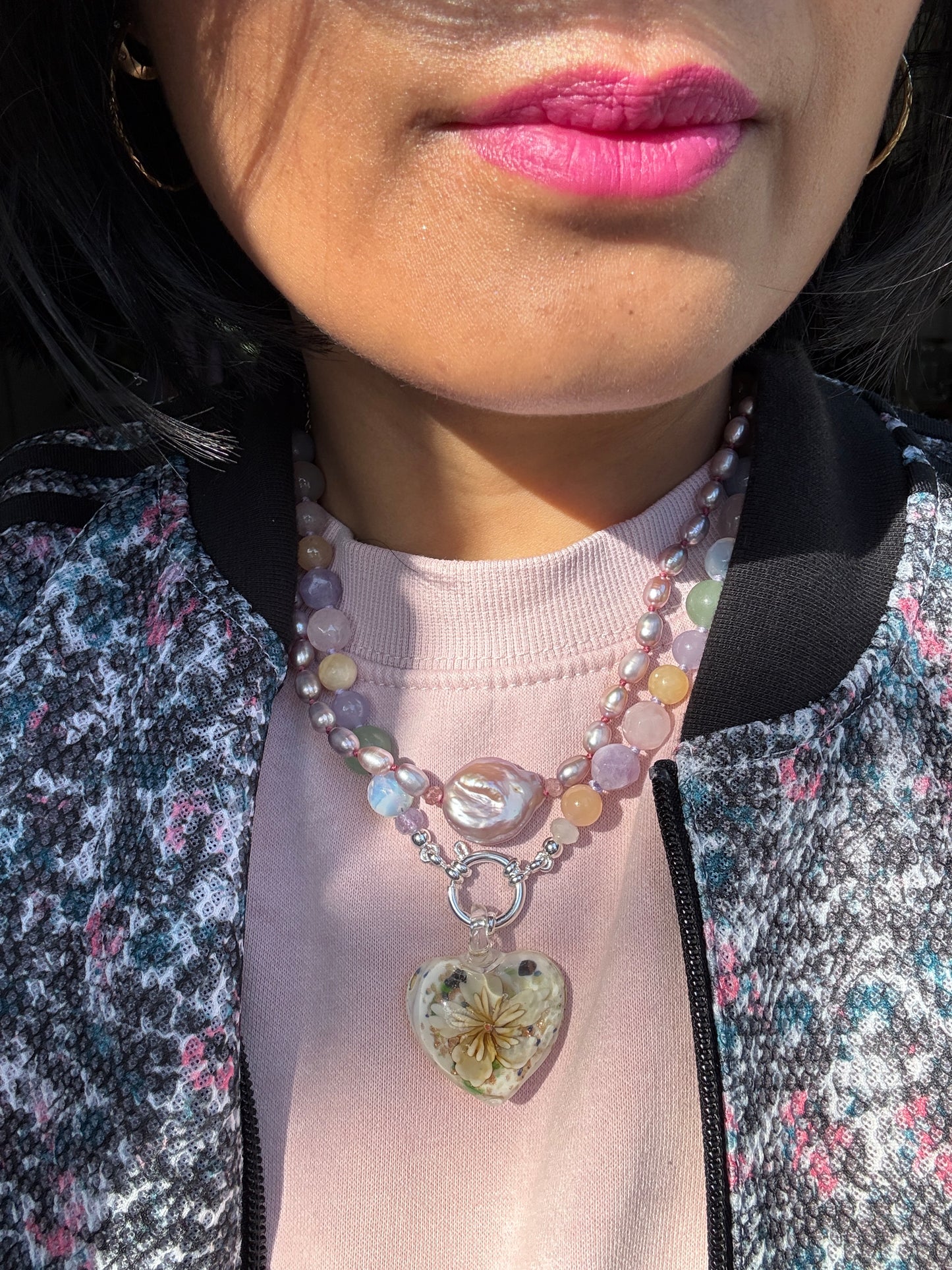 Blooming Heart Pendant - One Of A Kind