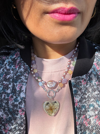 Blooming Heart Pendant - One Of A Kind