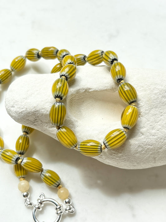 Mustard MF Bold Necklace - Limited