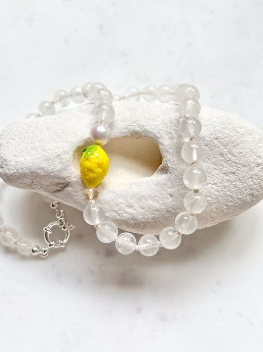 Lemon Fruit Loops Necklace - Limited