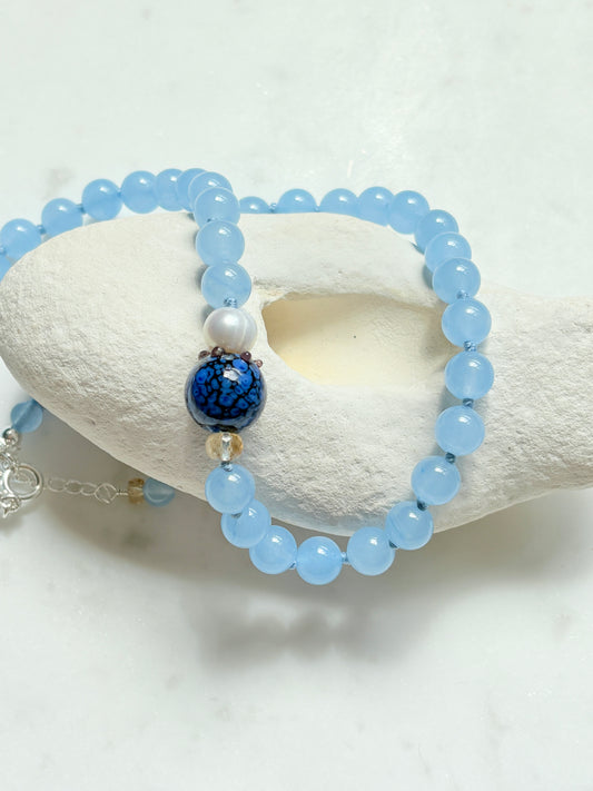 Blueberry Fruit Loops Necklace