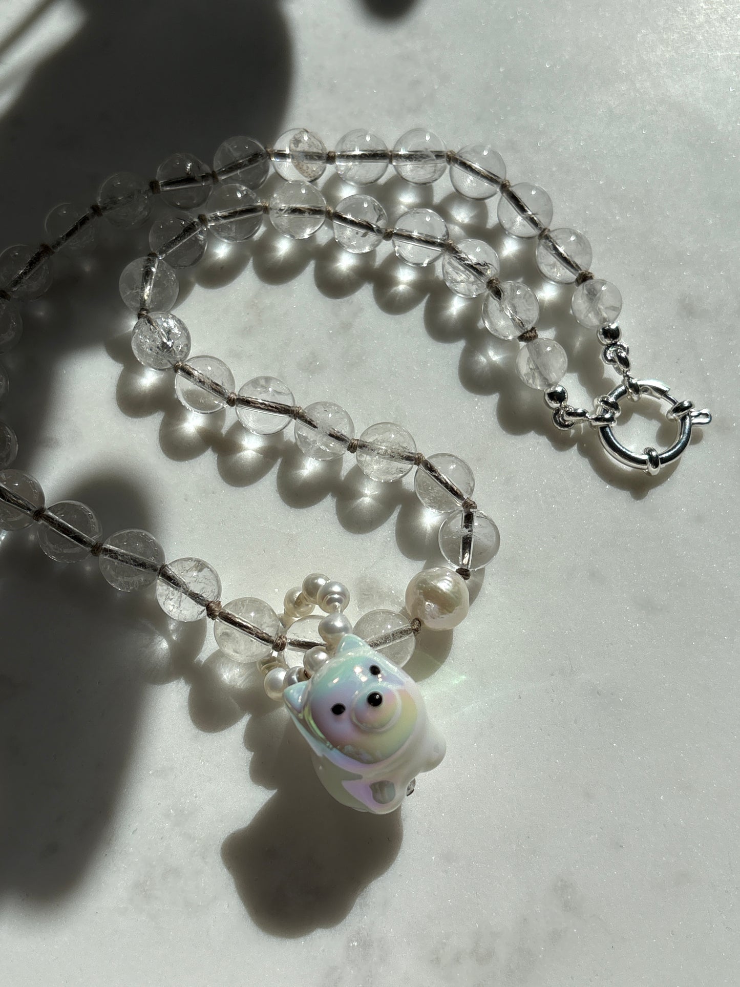 Rock Crystal O’Clock Necklace