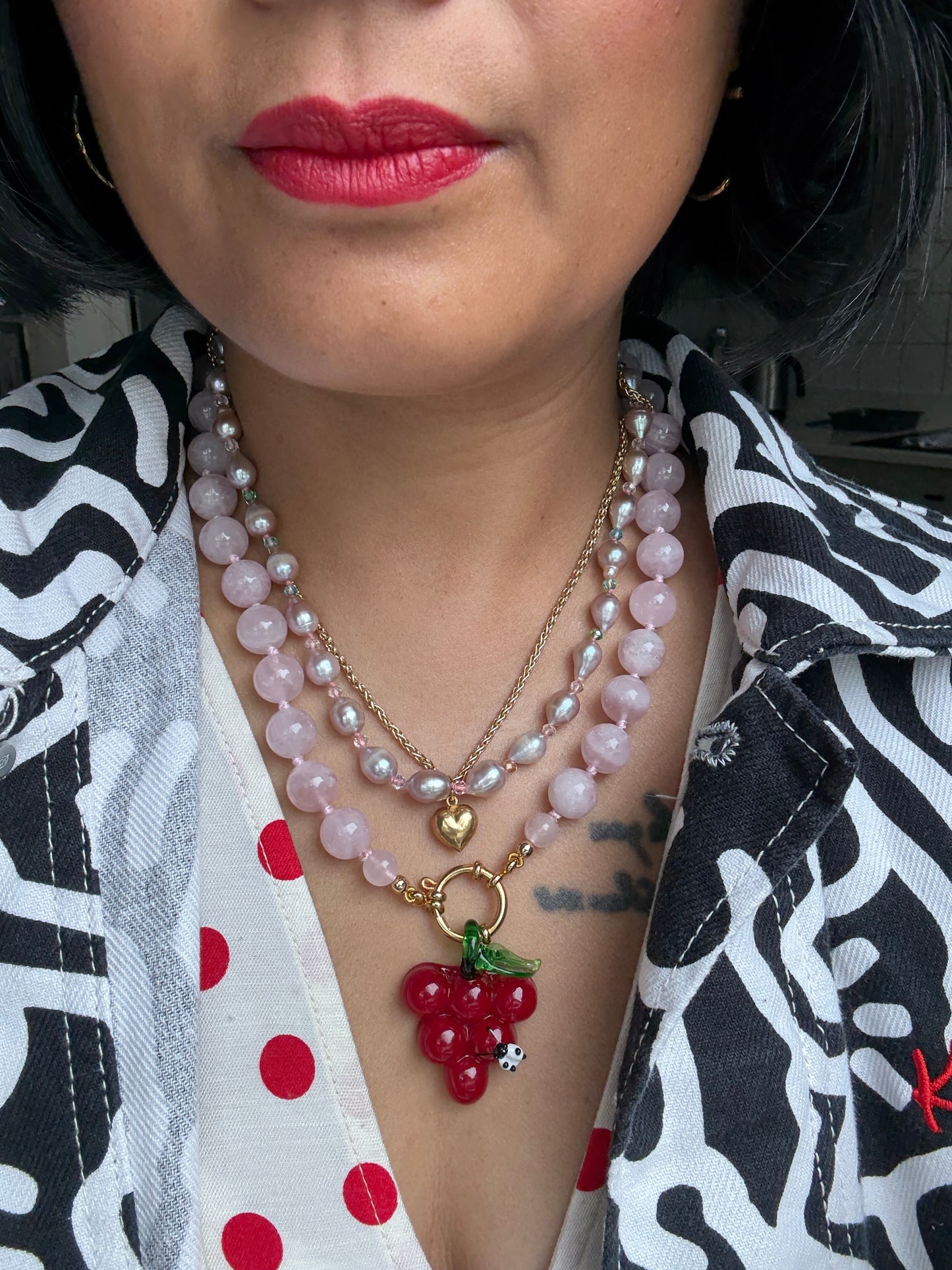 Raspberry Ripple Pendant