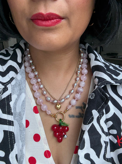 Raspberry Ripple Pendant