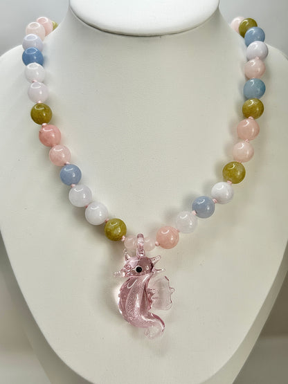 Sassy Sea Stead Pastel Rainbow Necklace