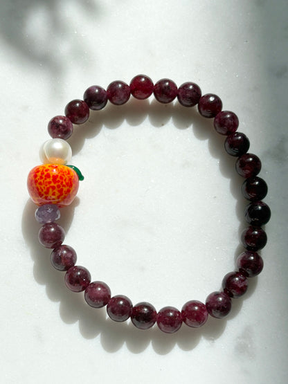 Nectarine Fruit Loops Bracelet
