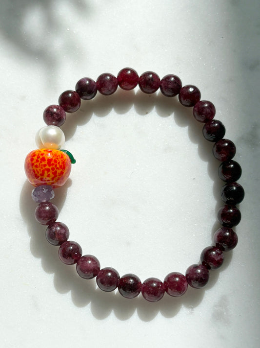 Nectarine Fruit Loops Bracelet