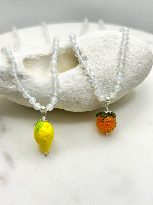 Fruit Gem Drops Opal Necklace