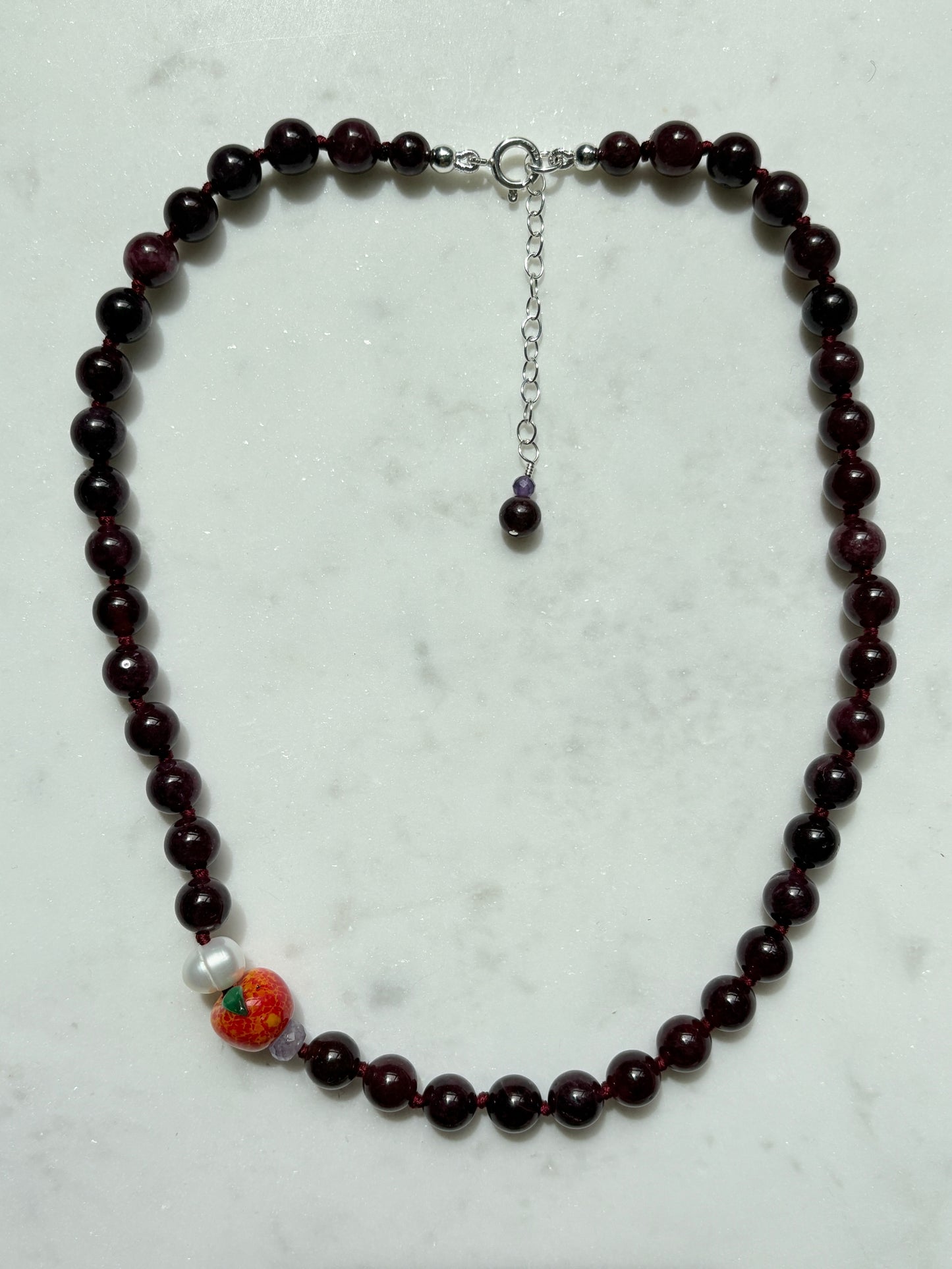 Nectarine Fruit Loops Necklace