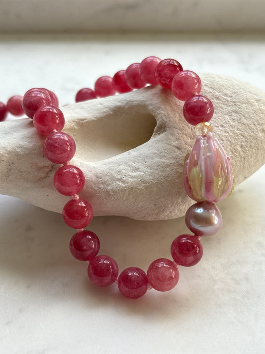 Enchanted Tulip Tourmaline Necklace - Limited