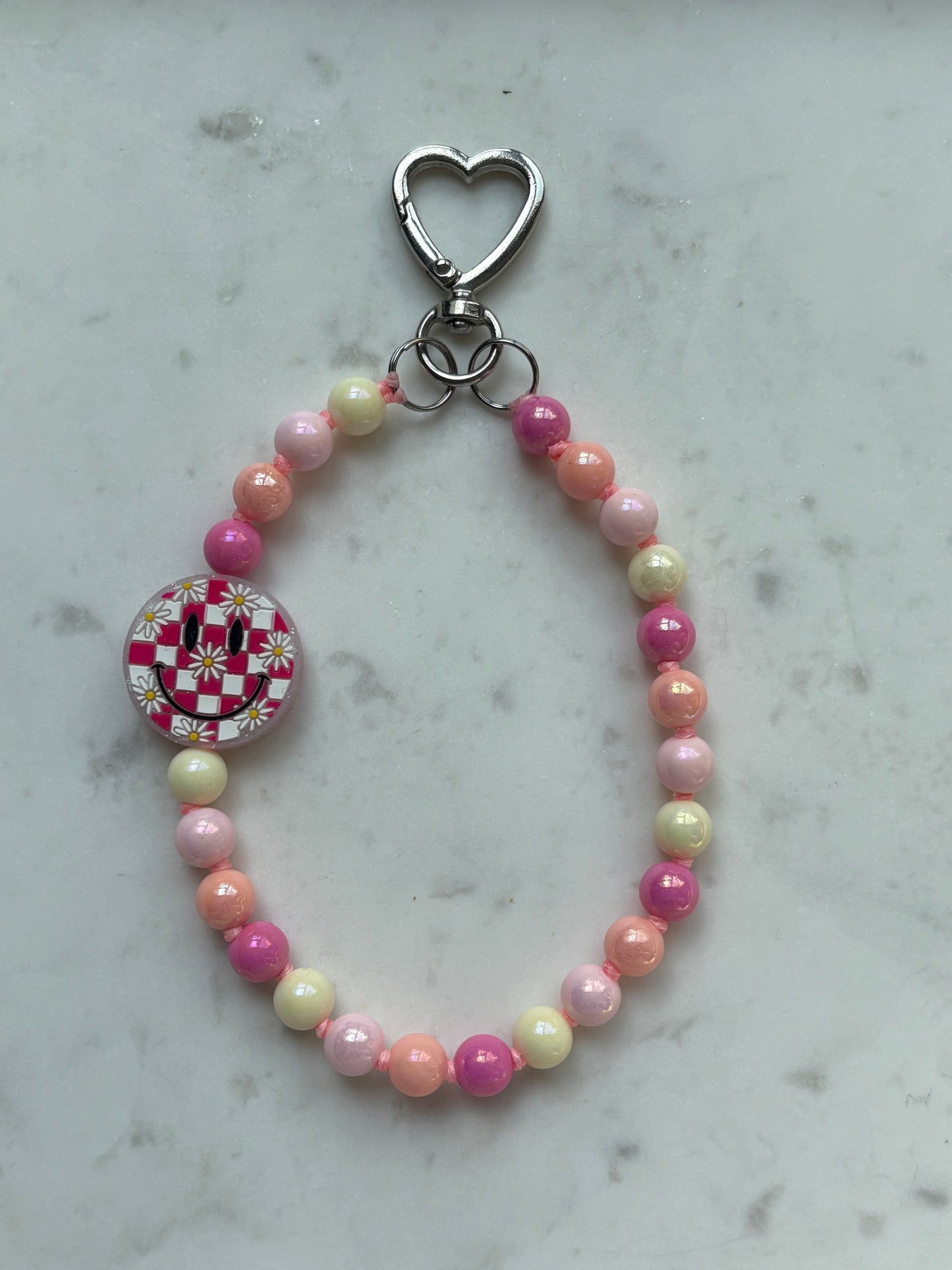 Spring Smiley Phone Chain - One Of A Kind