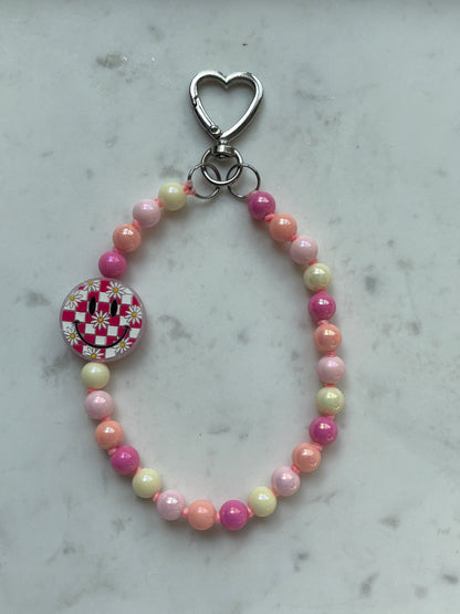 Spring Smiley Phone Chain - One Of A Kind