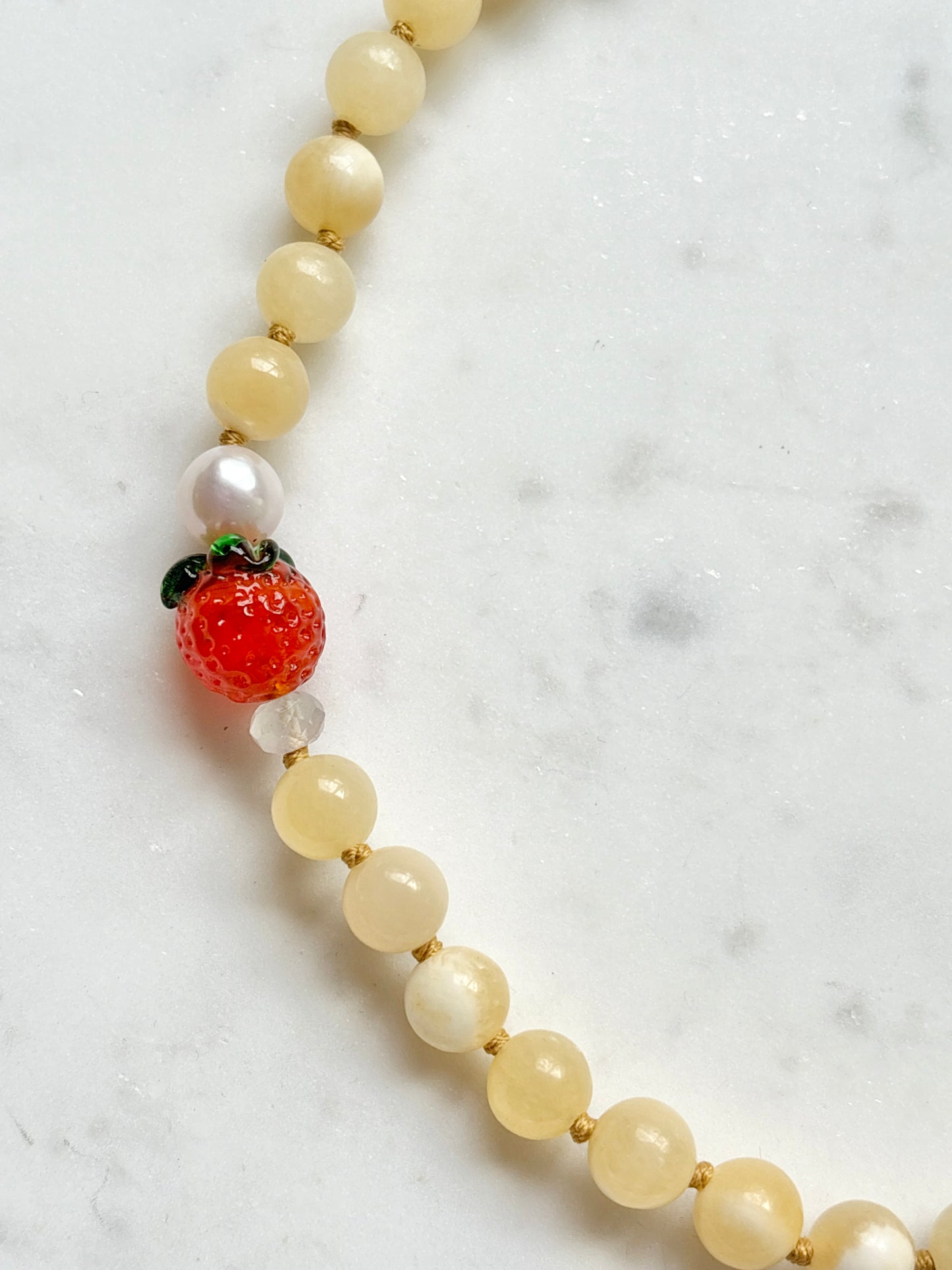 Clementine Fruit Loops Necklace