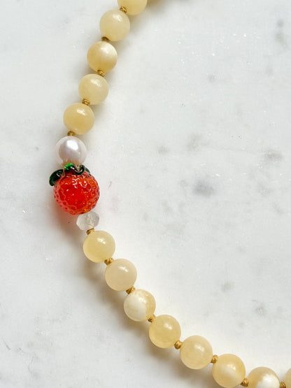 Clementine Fruit Loops Necklace