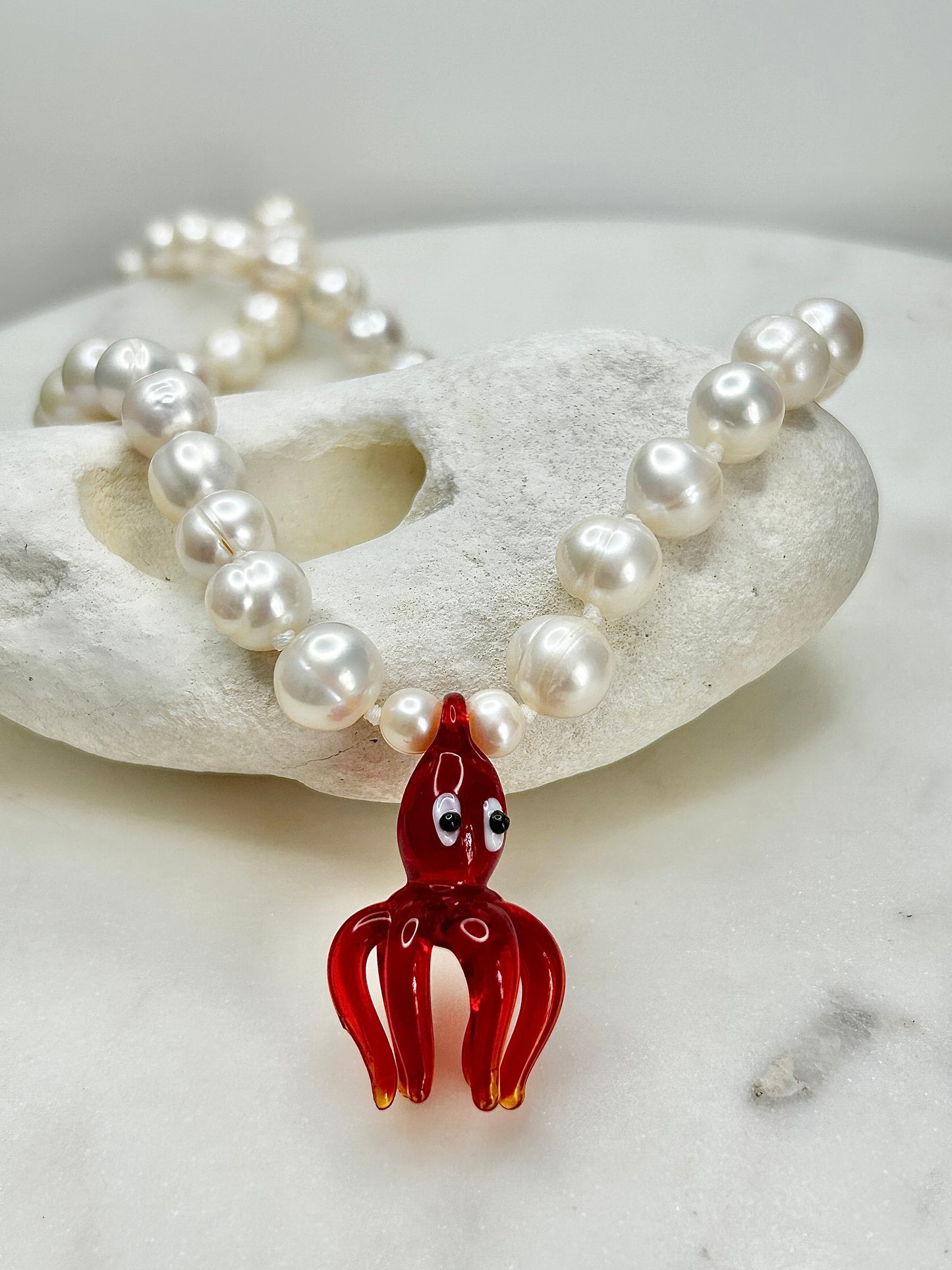 Madam Kraken Coral Necklace - One of a kind