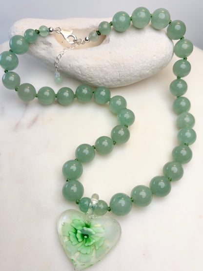 Heart In Bloom Meadow Necklace - One Of A Kind