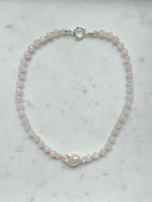 Star Cut Embrace Rose Necklace - Limited