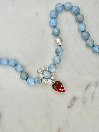 Persian Gulf Chalcedony O’Clock Necklace