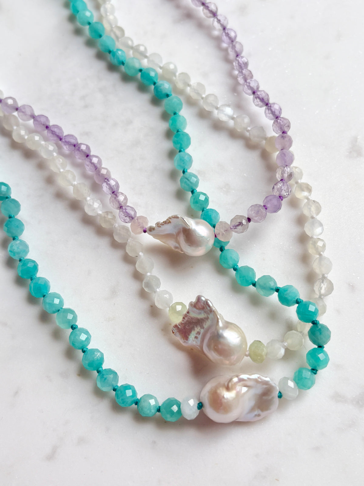 Facets Embrace Lavender Necklace - Limited
