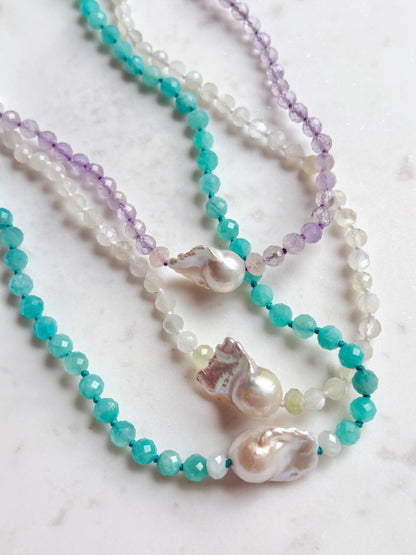 Facets Embrace Lavender Necklace - Limited