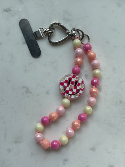 Spring Smiley Phone Chain - One Of A Kind