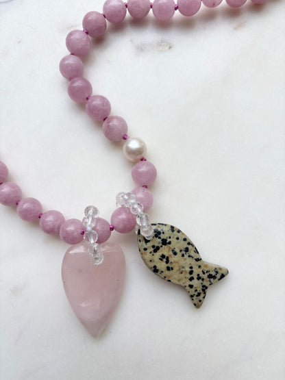 Kunzite O’Clock Necklace