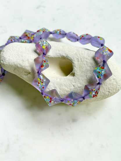 Birthday Sprinkles Lavender Bold Necklace - Limited