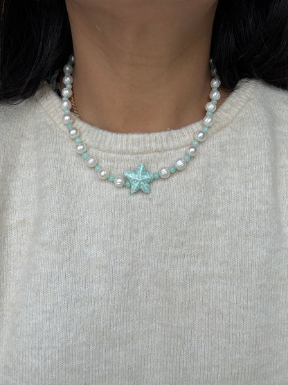 Pearly Star Necklace
