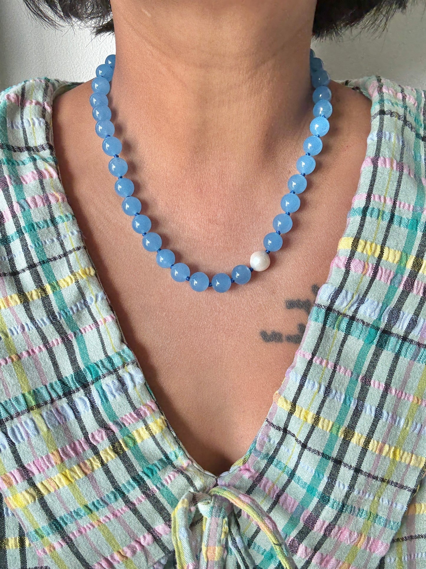 Aquamarine O’Clock Necklace