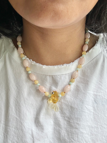Pastel Splash & Dash Sunrise Necklace