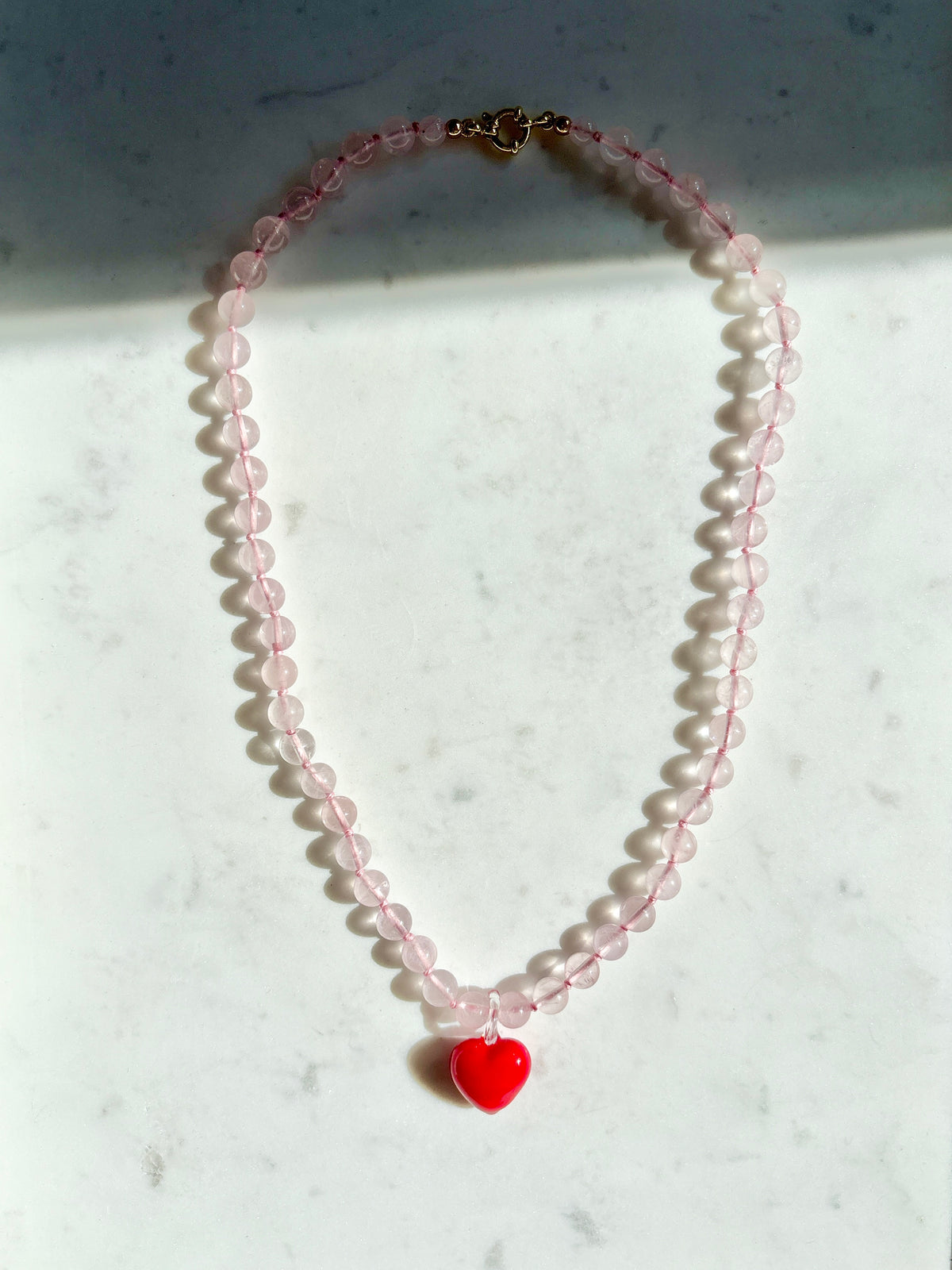 Groovy Heart Blush Necklace - Limited