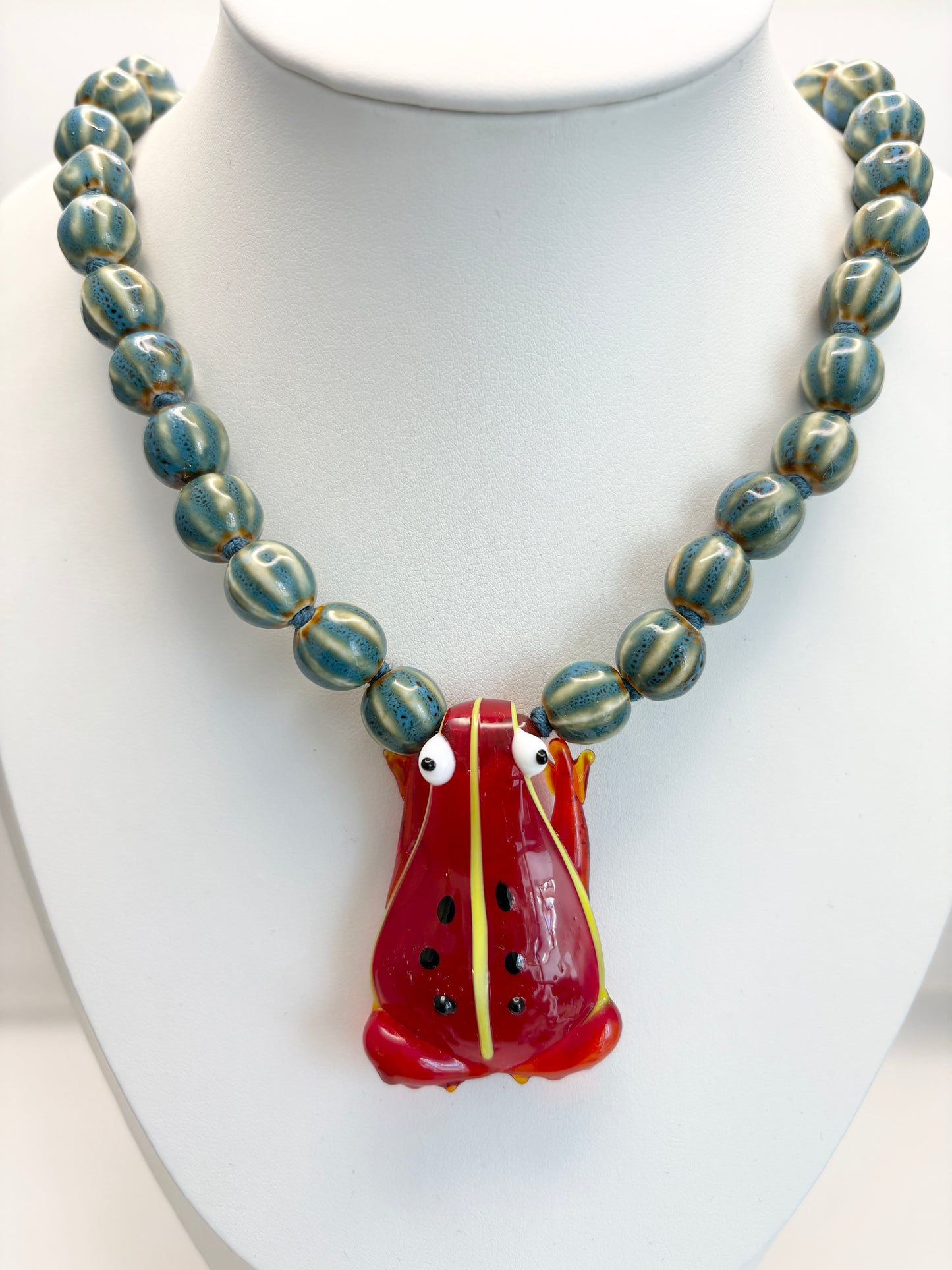Whimsy Hopper Ruby Necklace