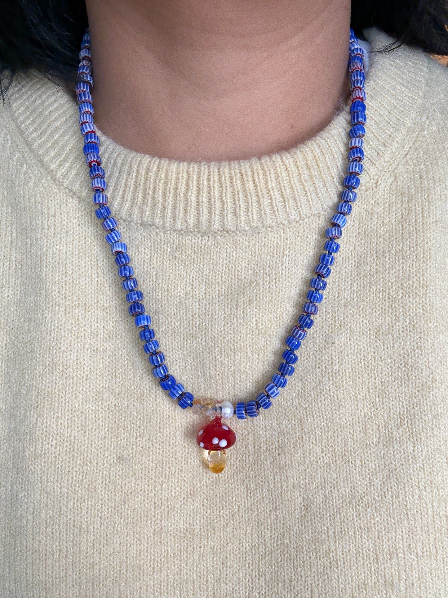 NEW Shroom Bloom Cobalt Necklace