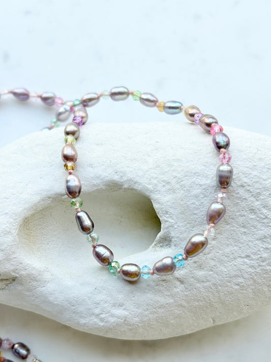 Rainbow Sprinkles Delight Mini Necklace