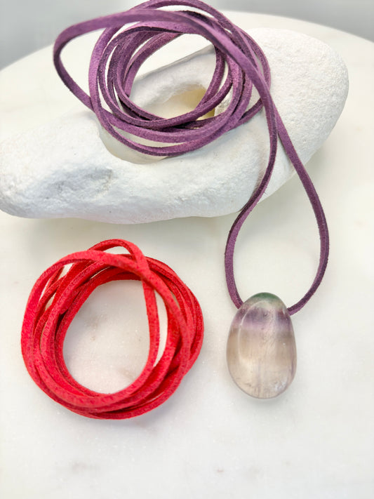 Fluorite Pebble Pendant