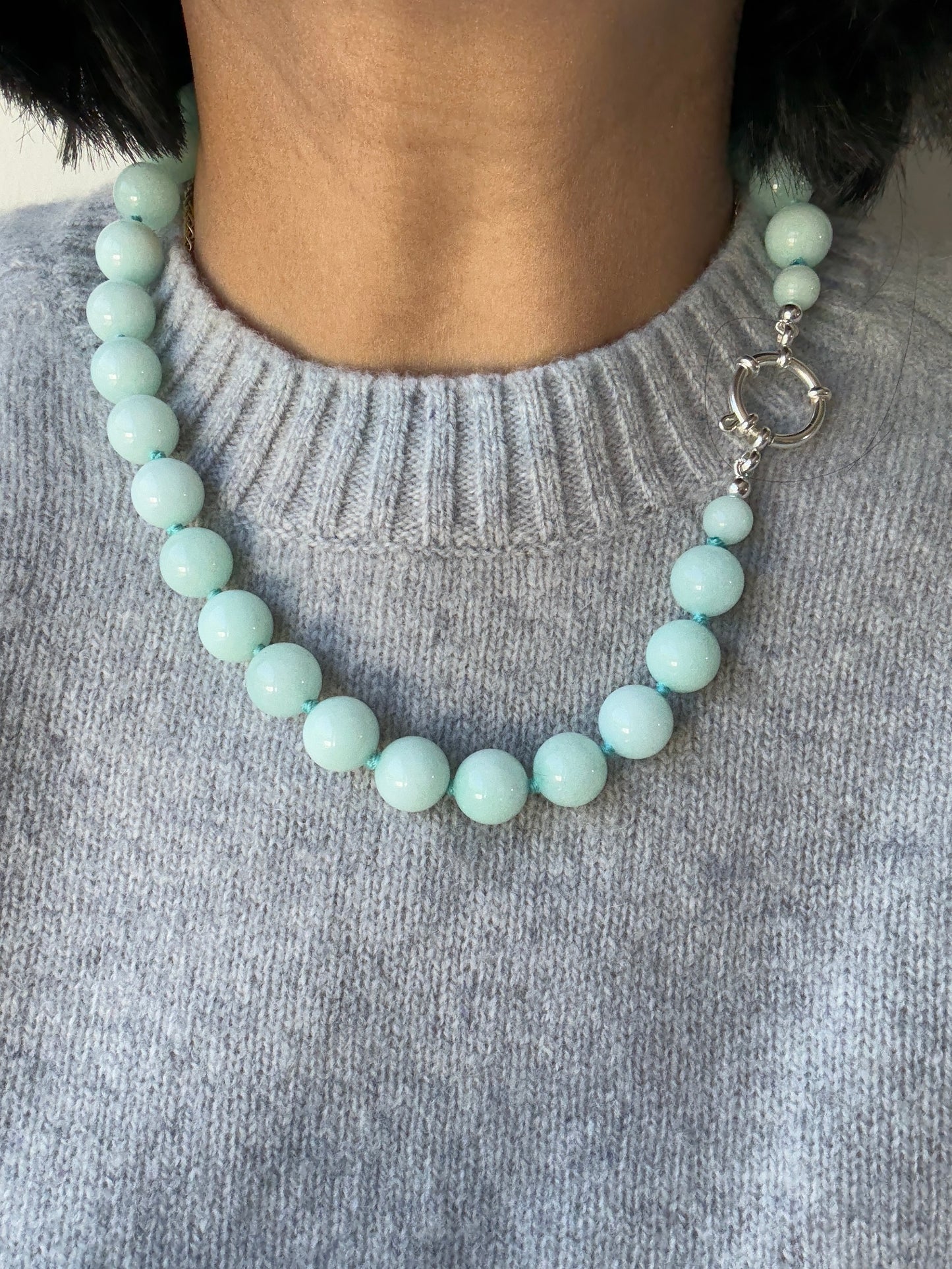 Minty Bold Necklace - One Of A Kind