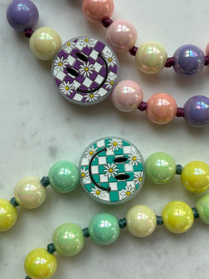 Spring Smiley Deluxe Phone Chain - One Of A Kind