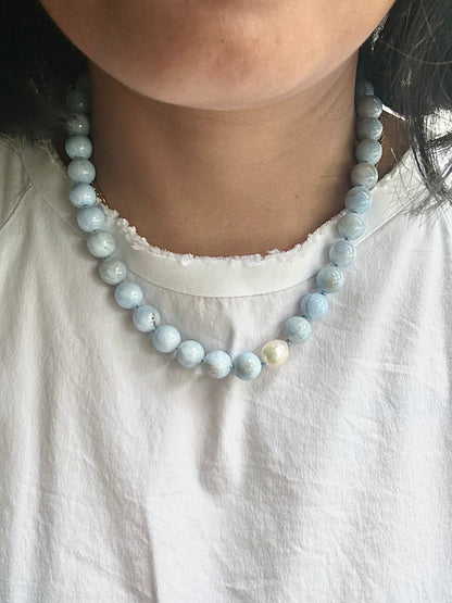 Persian Gulf Chalcedony O’Clock Necklace