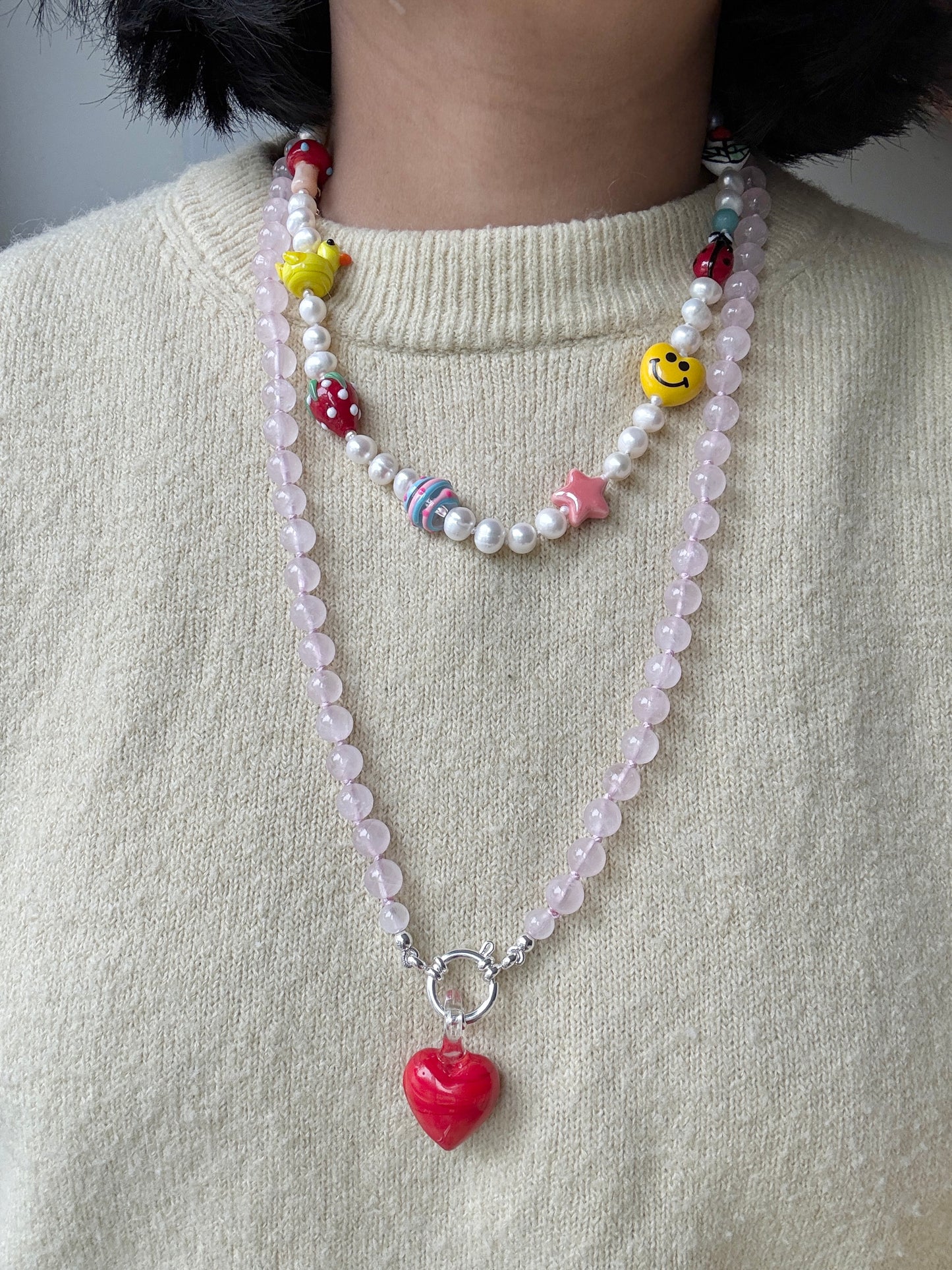 Long Candy Floss Bold Necklace - Limited