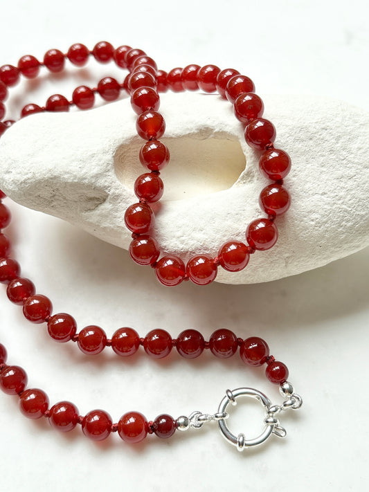 Long Cinnamon Bold Necklace - Limited